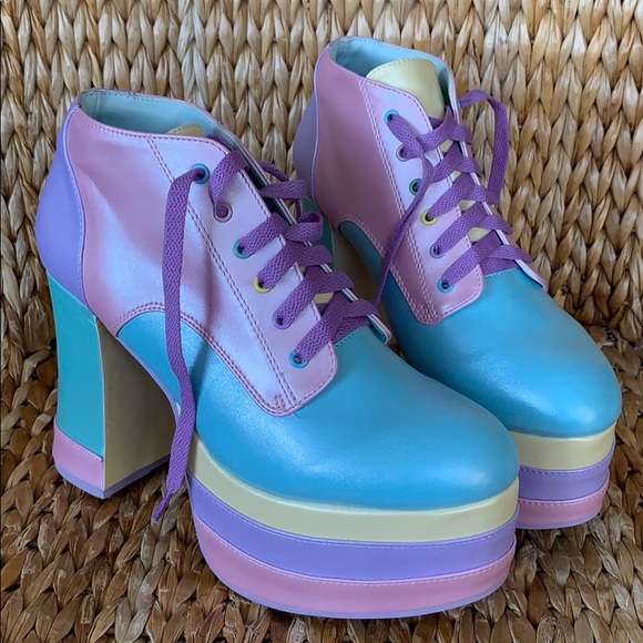 NIB Sugar Thrillz Pastel Platform Oxfords - Picture 2 of 8